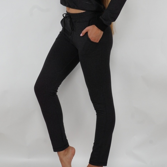 Fit Division Pants - Soft jeggings with adjustable drawstring dark gray